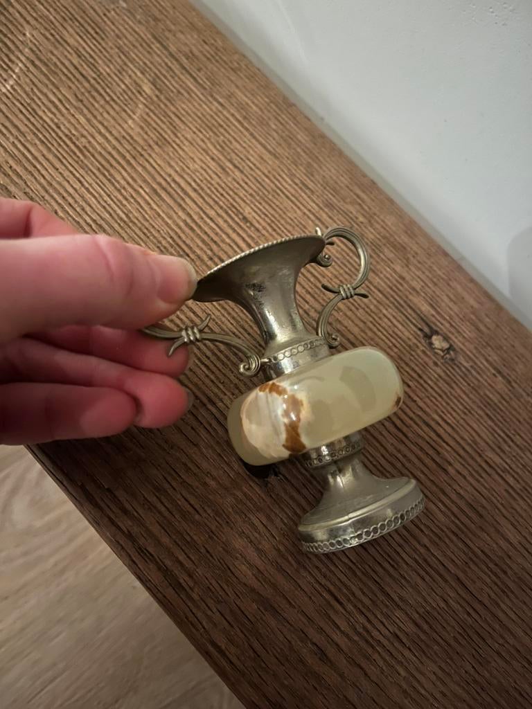 Onyx vaasje vintage, Ophalen of Verzenden