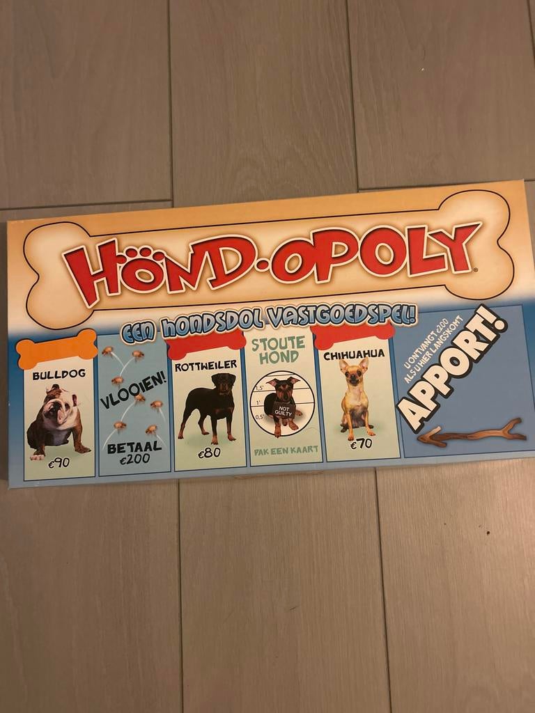 Hond-opoly bordspel - Nieuw in doos!, Hobby en Vrije tijd, Gezelschapsspellen | Bordspellen, Een of twee spelers, Ophalen, Nieuw
