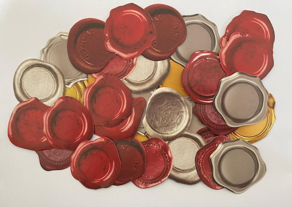 Stempel wax scrapbooking stempel stickers, Verzenden, Nieuw, Meerdere stickers