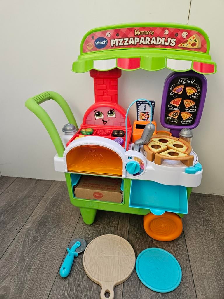 Vtech pizza kar, Ophalen, Zo goed als nieuw, 6 maanden tot 2 jaar