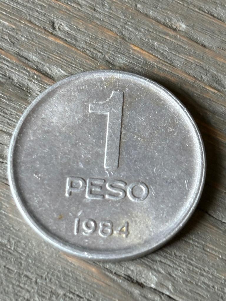1 Peso 1984 Argentinie, Ophalen of Verzenden, Zuid-Amerika, Losse munt