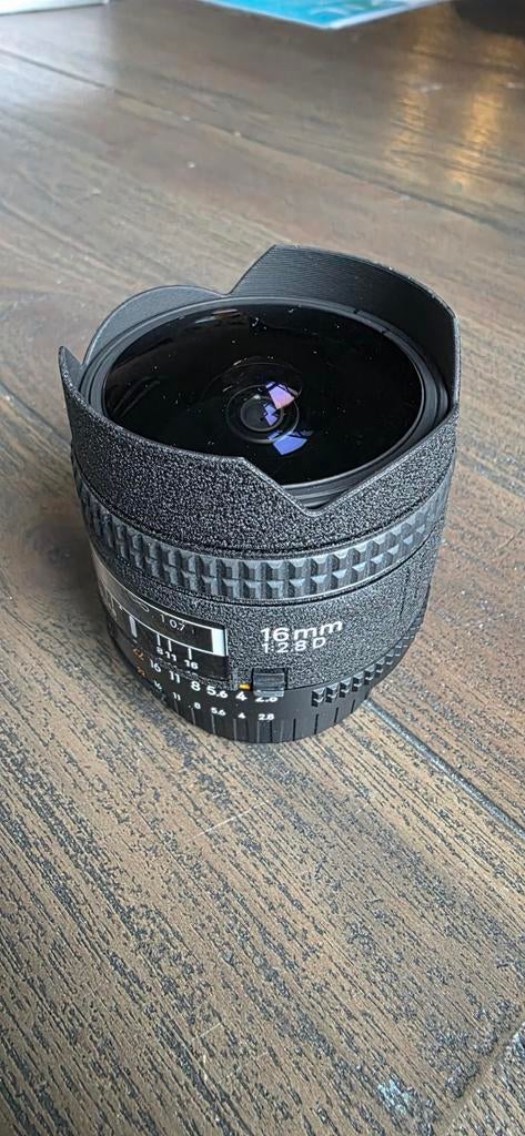 Nikon AF 16mm f2.8 D Fisheye, Ophalen of Verzenden, Zo goed als nieuw, Overige typen