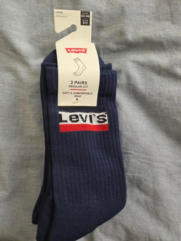 Nieuwe levis sokken van katoen 3 paar, Blauw, Ophalen of Verzenden, Levi’s, Nieuw