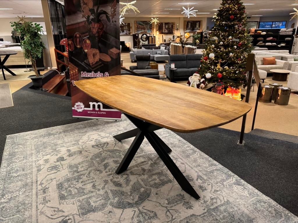 Eettafel Deens mangohout 180 Direct/Leverbaar/Enschede E6048