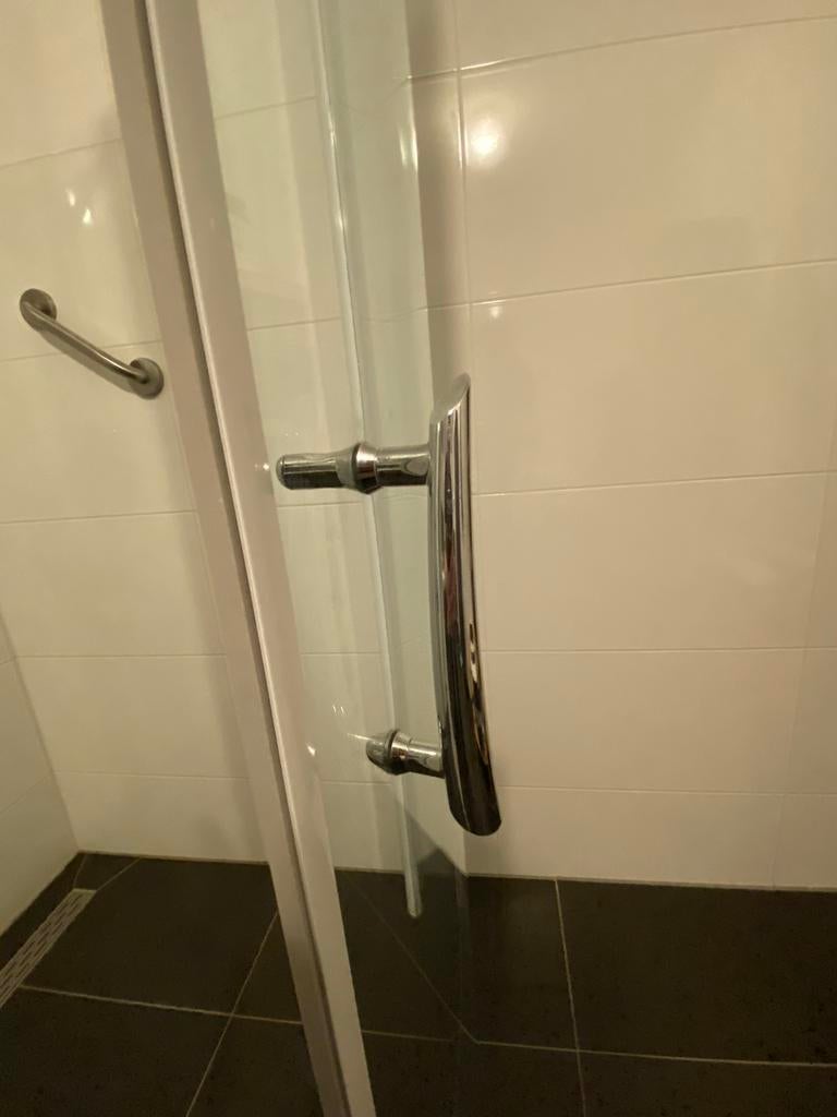 Douchewand 2x 85x193 cm - Scharnierend, Ophalen, Gebruikt