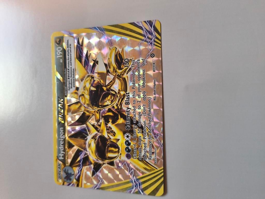 Pokémon Hydreigon BREAK Foil Kaart, Ophalen of Verzenden, Gebruikt, Losse kaart, Foil
