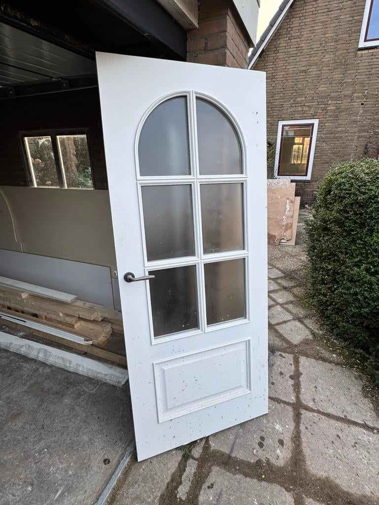 Binnendeur met glas, Ophalen, Binnendeur, Minder dan 200 cm, Glas