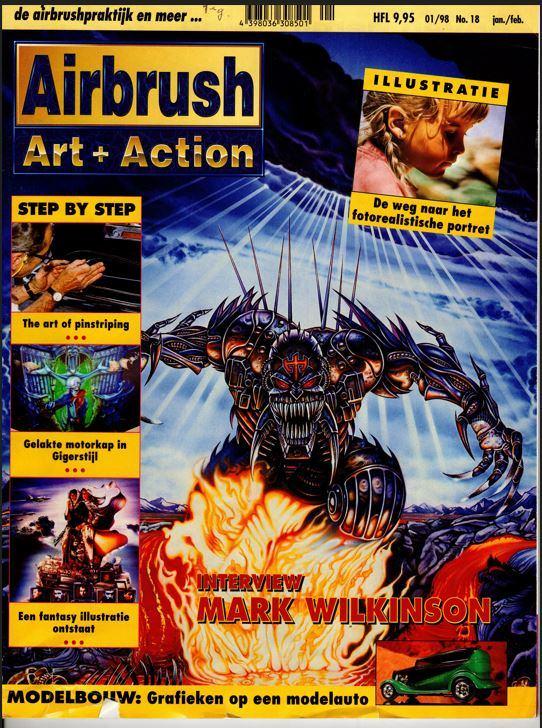6 Airbrush maandbladen, Ophalen of Verzenden, Zo goed als nieuw