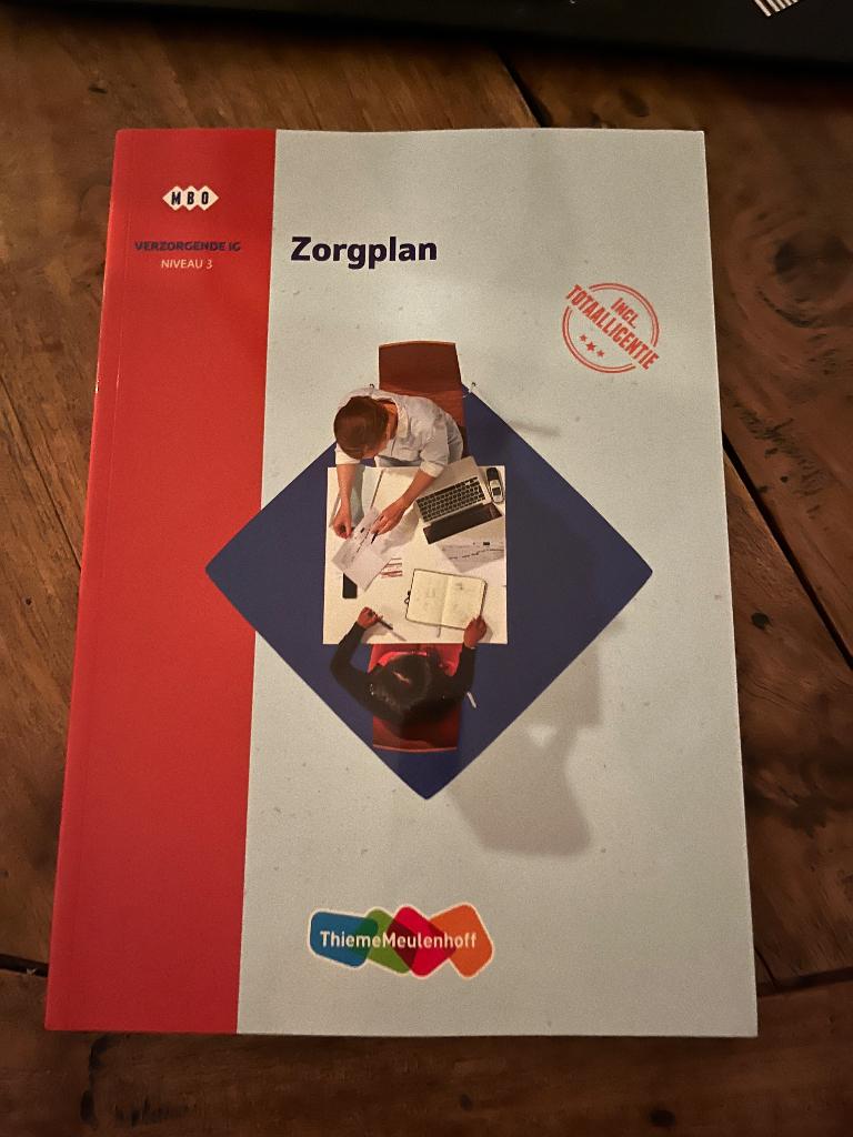 Zorgplan boek verzorgende ig mbo 3, Boeken, Ophalen of Verzenden, Beta, Nieuw, MBO