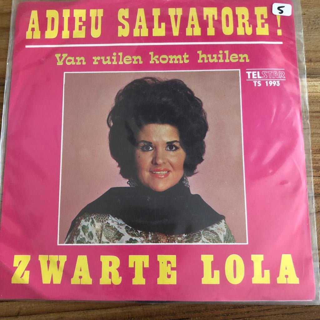 Zwarte Lola - Adieu Salvatore! Single, Ophalen of Verzenden, Gebruikt, Nederlandstalig