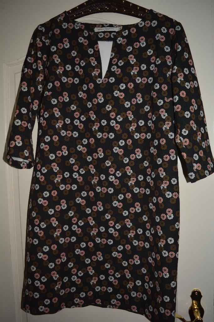 Nathalie Vleeshouwer, casual rechte jurk, maat M, Maat 38/40 (M), Nathalie Vleeshouwer, Bruin, Ophalen of Verzenden