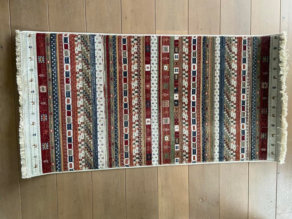 Vintage Mythos Kleurrijk Tapijt - 80x160 cm, Ophalen, Beige, 50 tot 100 cm, Zo goed als nieuw