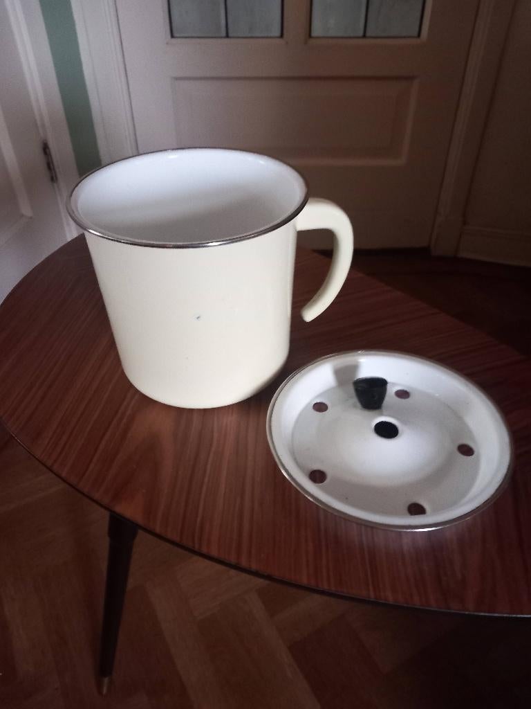 Melkkan vintage, Ophalen of Verzenden, Gebruikt, Overige materialen, Pot, Bus of Blik
