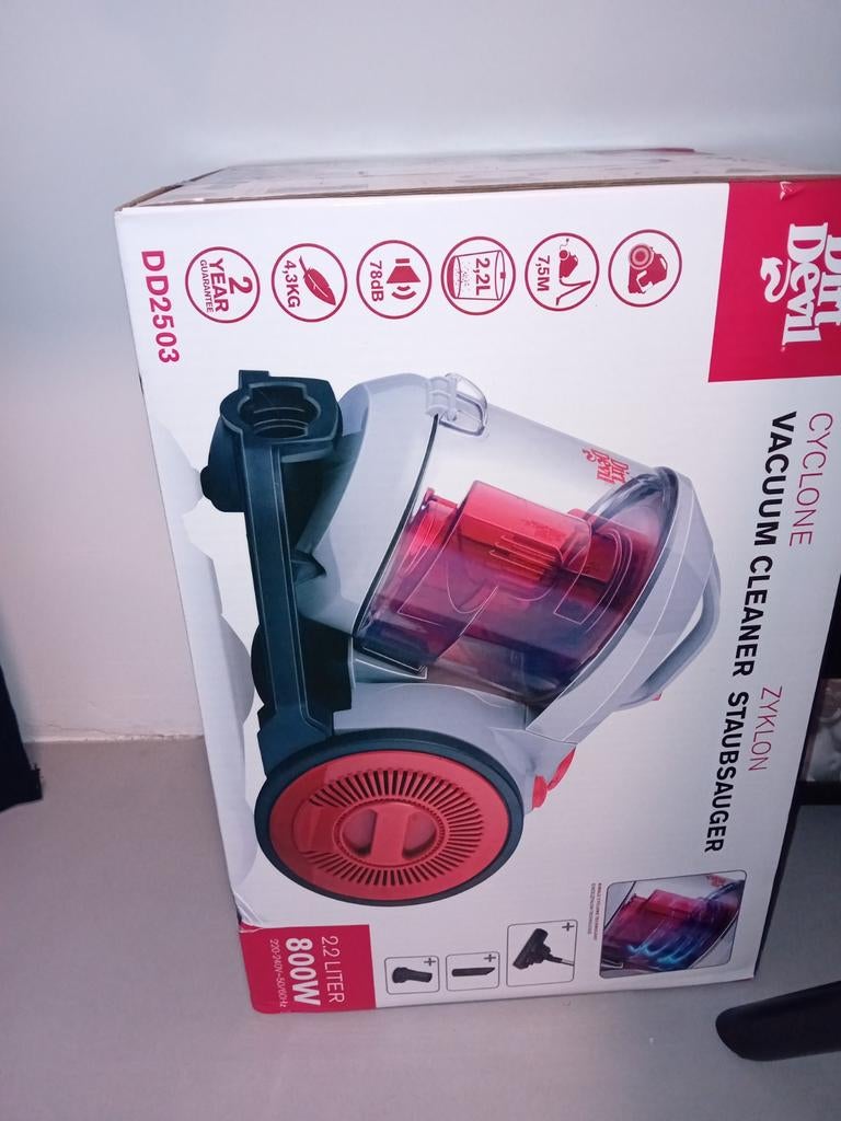 Dirt Devil Cyclone Stofzuiger - Nieuw in doos!, Ophalen, Stofzuiger, Nieuw, Minder dan 1200 watt