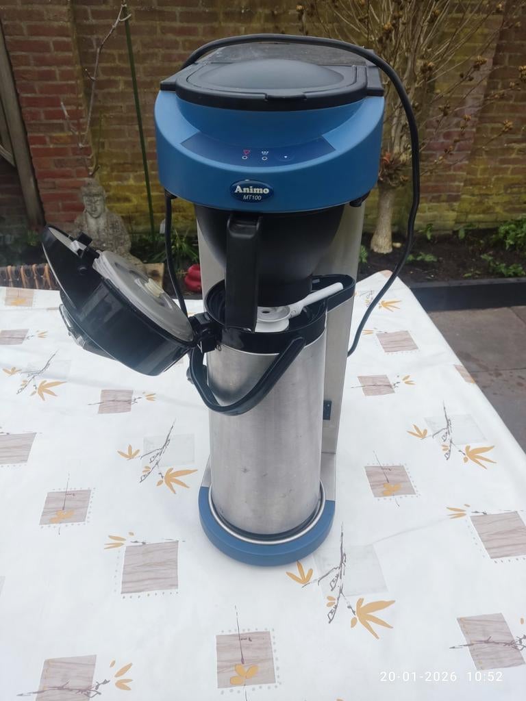 Blauwe Animo MT100 horeca koffiezetapparaat srt bravilor, Ophalen, Zo goed als nieuw