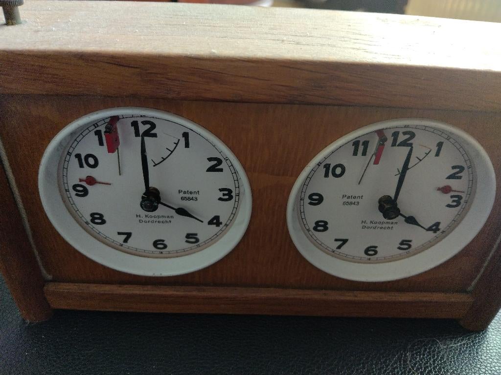 Schaakklok Koopman, Antiek en Kunst, Ophalen of Verzenden