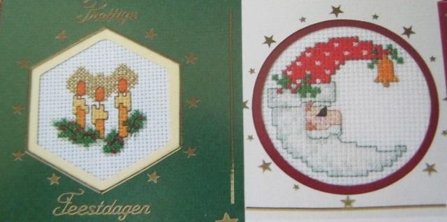 Borduurpatroon  Kerstman en  Kerst kaars  nr 5512, Verzenden, Nieuw, Handborduren, Patroon