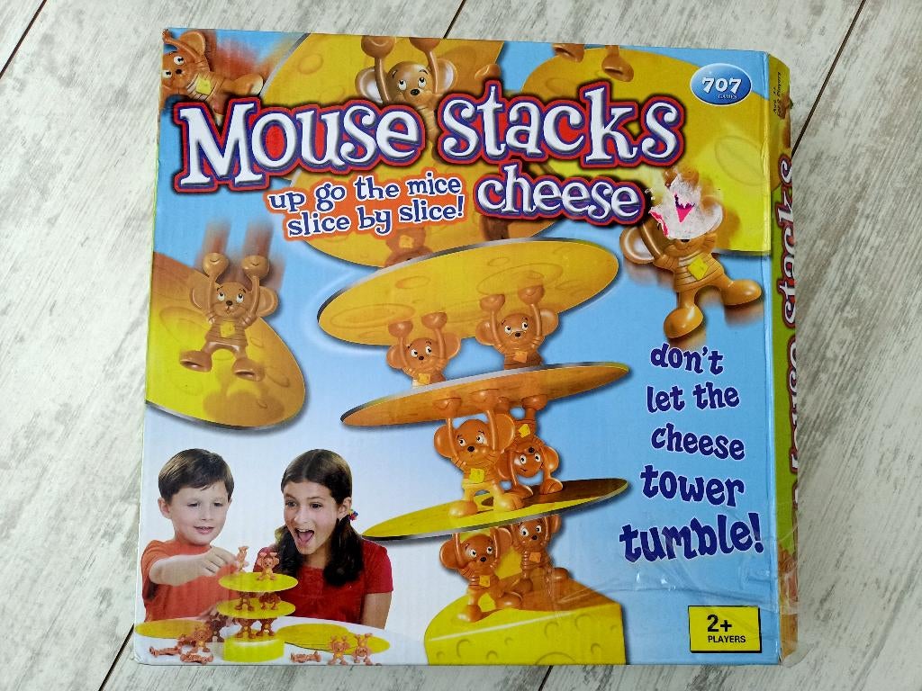 bordspel - muis stapelt kaas / mouse stacks cheese, Hobby en Vrije tijd, Gezelschapsspellen | Bordspellen, Een of twee spelers