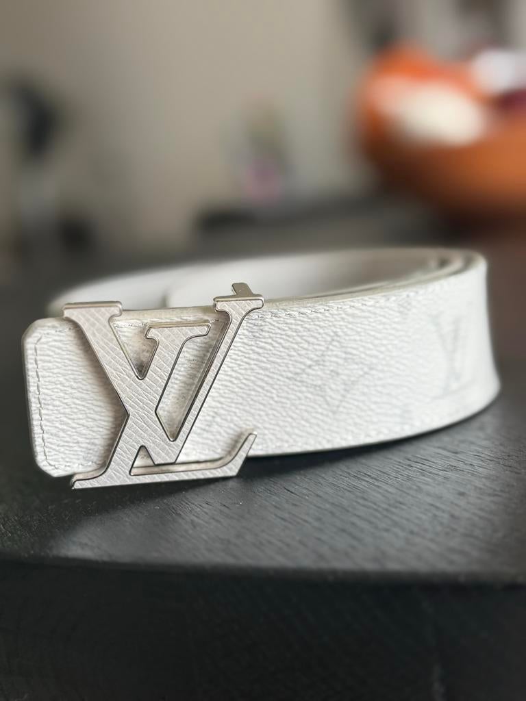 Louis Vuitton Riem Monogram Wit, Kleding | Heren, Riemen en Ceinturen, 95 tot 105 cm, Ophalen of Verzenden, Zo goed als nieuw