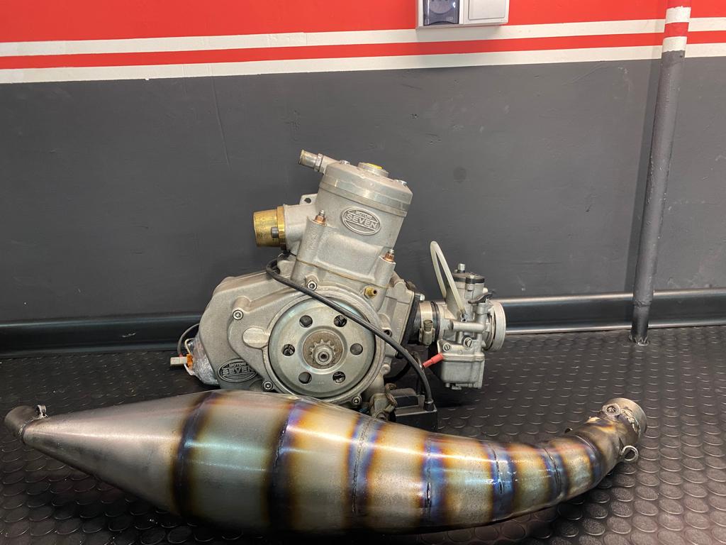 Race kart motor SEVEN L4 TAG 125cc, Sport en Fitness, Karting, Ophalen of Verzenden, Zo goed als nieuw, Kart