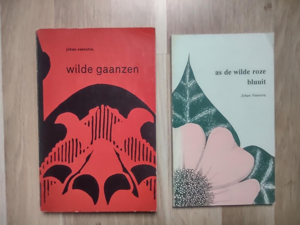2x Johan Veenstra. Wilde ganzen en As de wilde roze bluuit, Ophalen of Verzenden, Gelezen