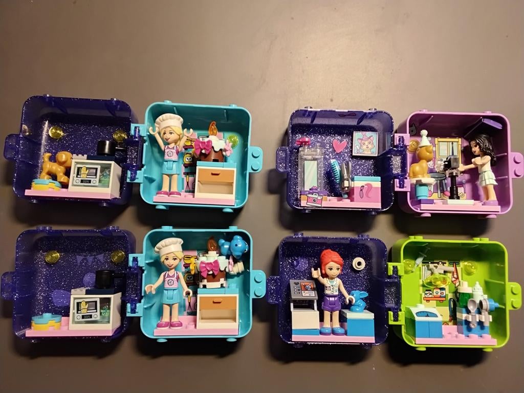 Lego Friends kubus + hartjes, Kinderen en Baby's, Speelgoed | Duplo en Lego, Zo goed als nieuw, Lego, Complete set, Ophalen of Verzenden
