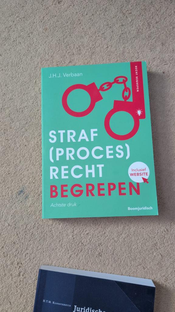 Strafprocesrecht begrepen achtste druk, Boeken, Ophalen of Verzenden, Beta, Zo goed als nieuw, HBO