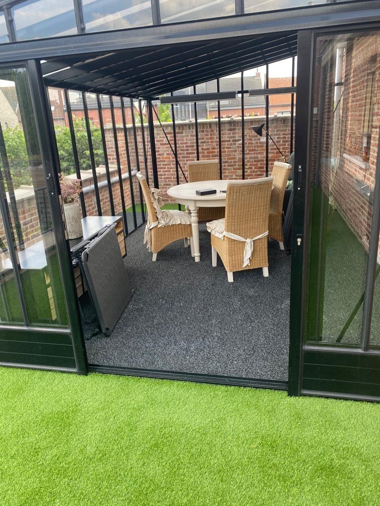 Kunstgras Antraciet uit voorraad leverbaar, Ophalen, Nieuw, Minder dan 10 m², Kunstgras