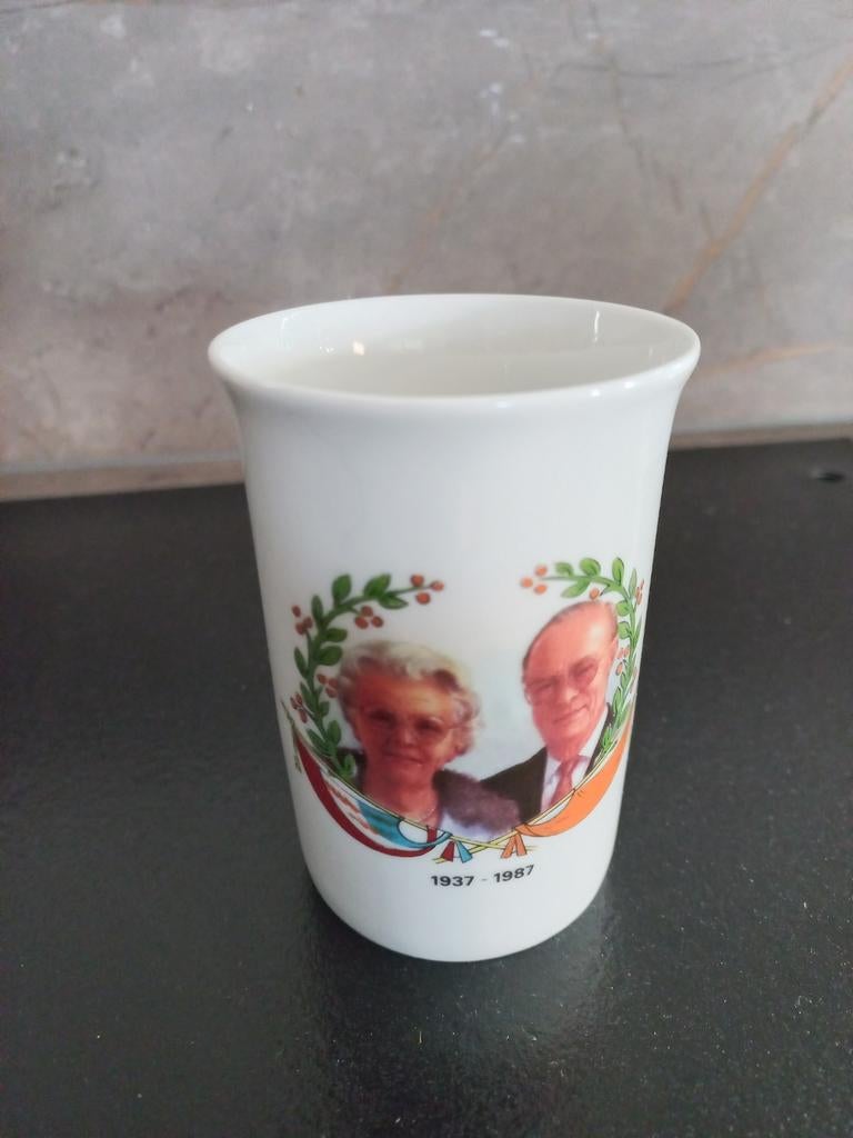 Herinneringsbeker 50 Jaar Huwelijk Juliana & Bernhard, Ophalen of Verzenden