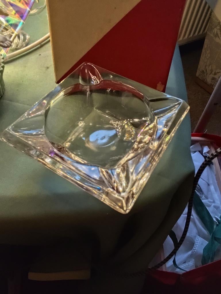 Kristallen asbak crystal maastricht holland, Ophalen