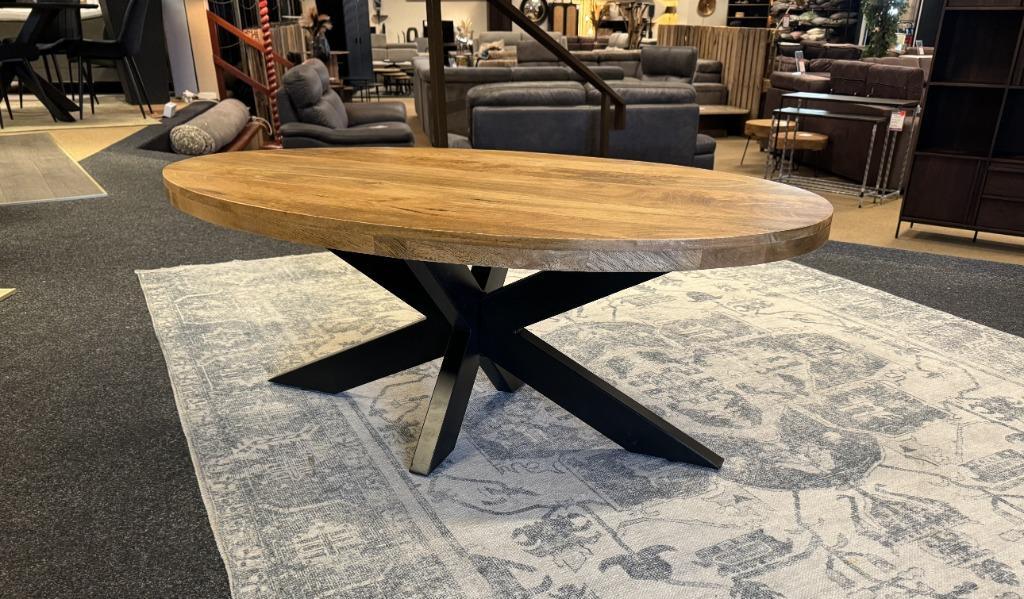 Salontafel ovaal 130cm Direct/Leverbaar/Enschede E-2151