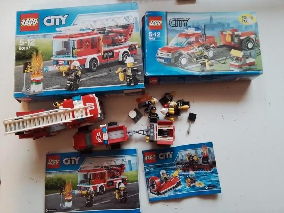 LEGO 6 SETS   BRANDWEER, ETC., Ophalen of Verzenden, Zo goed als nieuw, Lego
