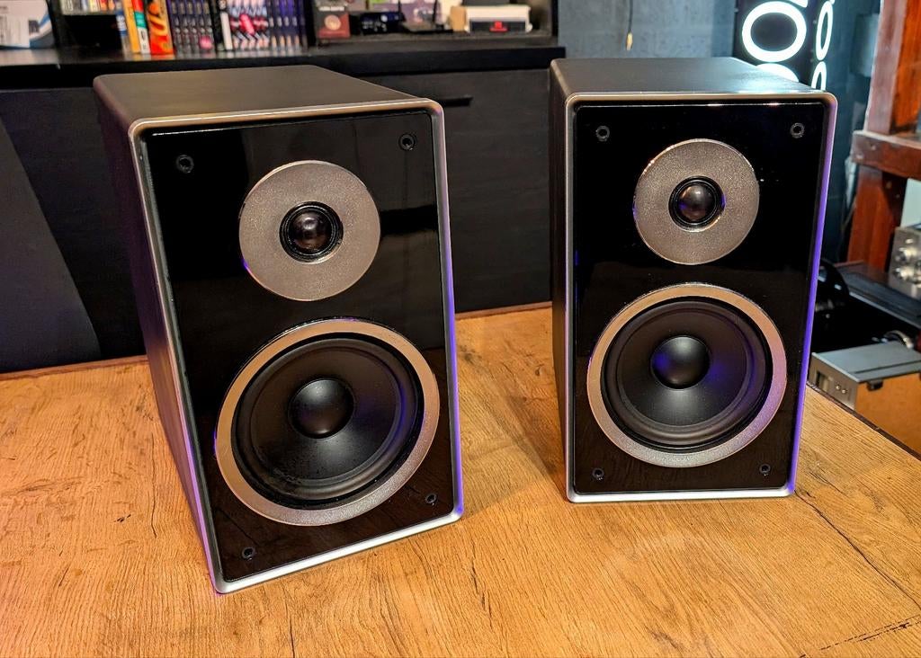 PHILIPS MCI 500H LUIDSPREKERS, Refurbished, Ophalen of Verzenden, PHILIPS MCI 500h speakers, Front, Rear of Stereo speakers