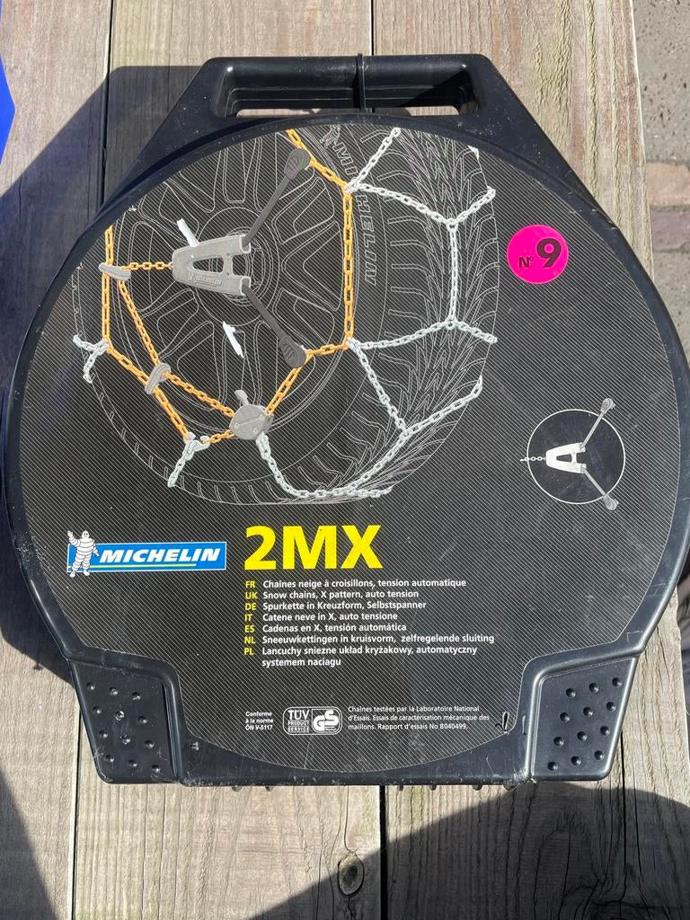 Michelin 2MX Sneeuwkettingen - Maat 9, Ophalen, Zo goed als nieuw