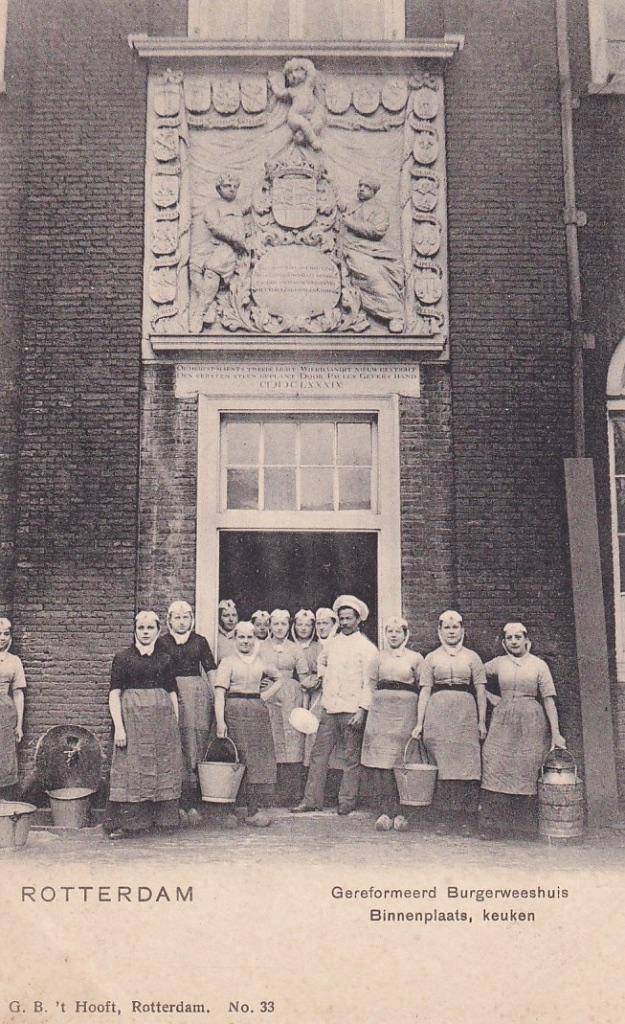 715G Rotterdam, Goudsewagenstraat Gereform. Burgerweeshuis,, Verzamelen, Ansichtkaarten | Nederland, Ophalen of Verzenden, Voor 1920