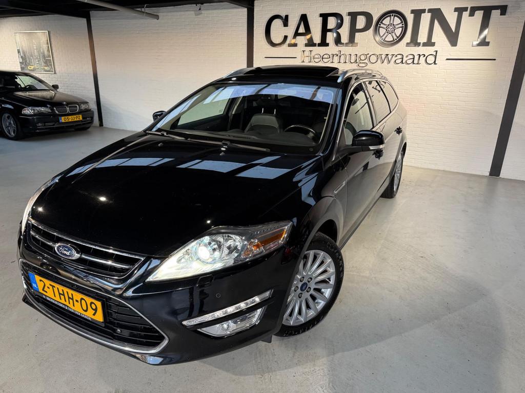 Ford Mondeo Wagon 2.0 EcoBoost Platinum Automaat 204PK! Navi, Gebruikt, 4 cilinders, Mondeo, Zwart