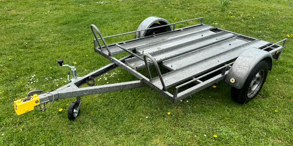 Motortrailer voor 3 motoren, Auto diversen, Aanhangers en Bagagewagens, Ophalen, Gebruikt