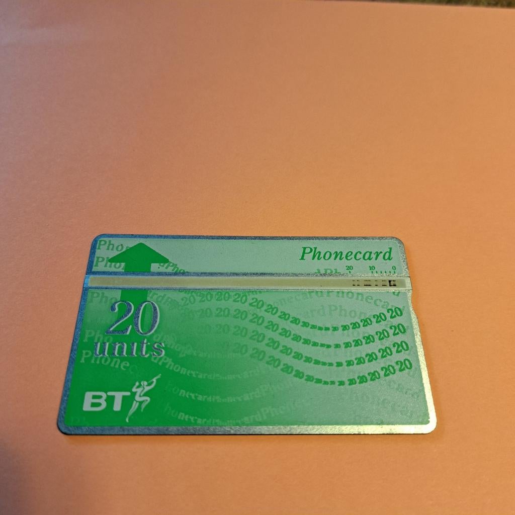 Vintage BT Phonecard 20 Units - Groen, Ophalen of Verzenden, Buitenland