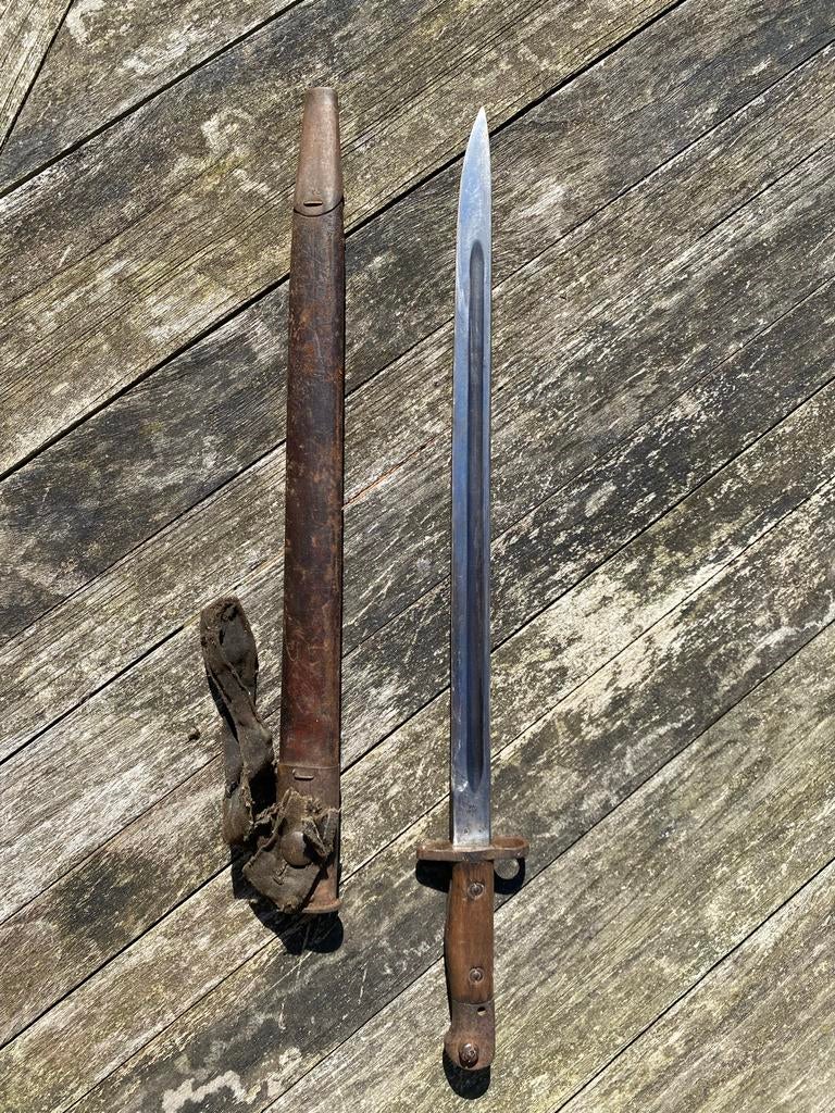 Unieke Australische WO2 Lee-Enfield Bajonet - Lithgow 1942, Verzamelen, Militaria | Tweede Wereldoorlog, Landmacht, Mes of Dolk