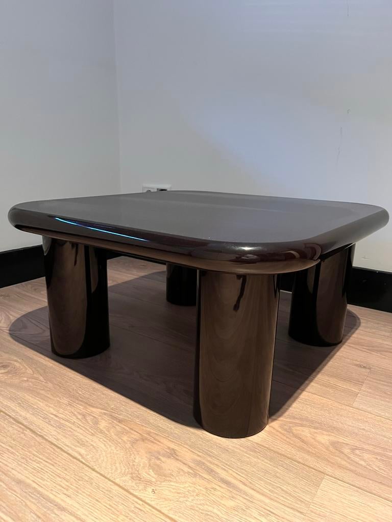 Karwei Sjoerd salontafel bruin glans - zeer goede staat, 100 tot 150 cm, Zo goed als nieuw, Minder dan 50 cm, Rechthoekig