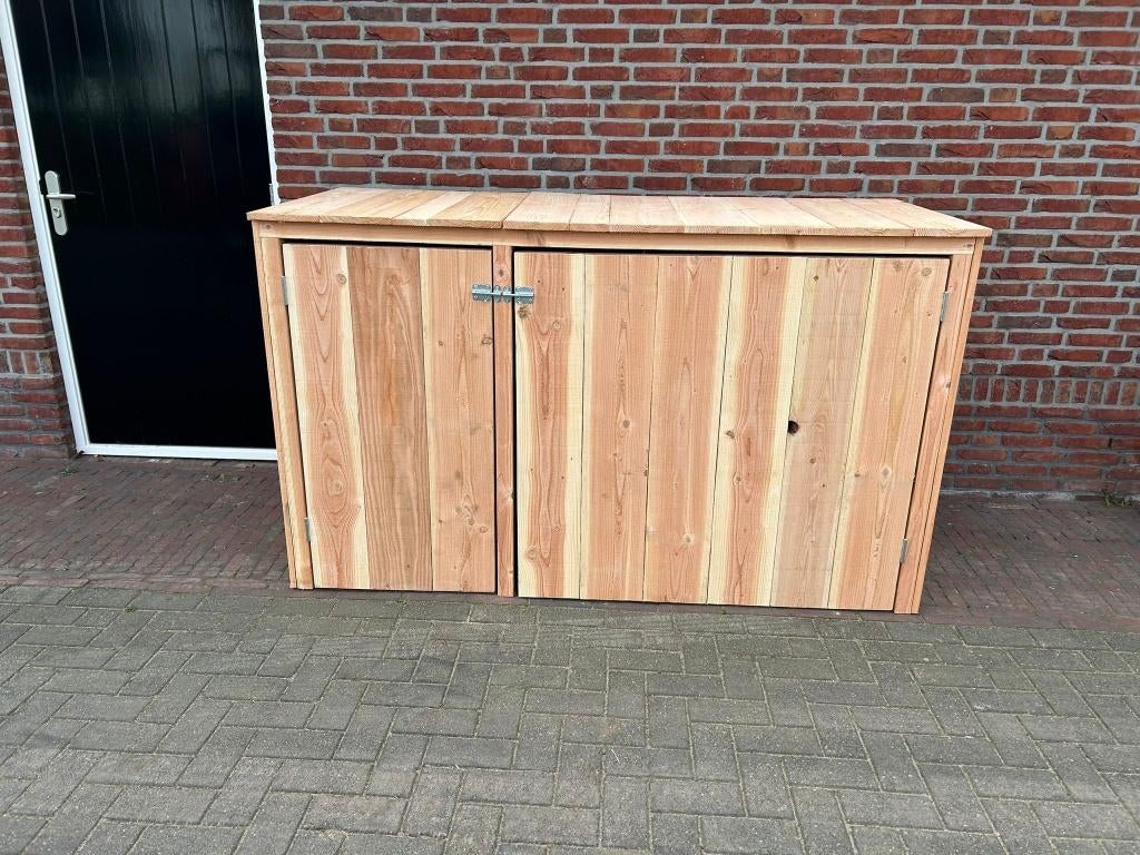 Douglas houten container ombouw, kliko hok, containerberging, Tuin en Terras, Tuinmeubel-accessoires, Ophalen, Nieuw