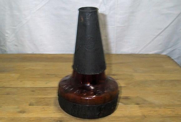 Zeer oude glazen schoenmakers lijmpot, Ophalen of Verzenden