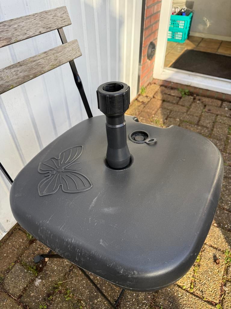 Parasolvoet plastic, Ophalen of Verzenden, Gebruikt, Parasolvoet