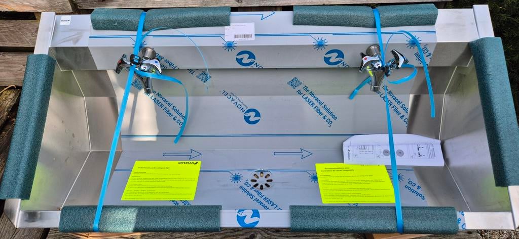 Intersan sanilav wastrog 120cm, Ophalen of Verzenden, Nieuw, Rvs, Wastafel