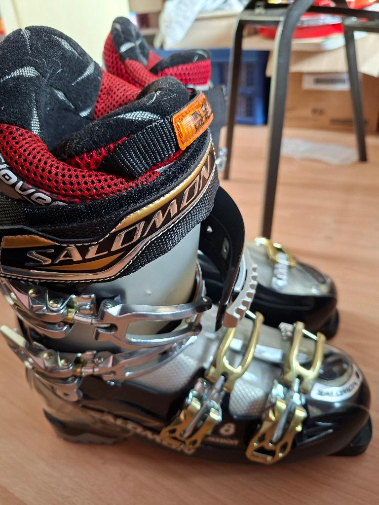 Salomon Mission RS 8 skischoenen maat 27/27.5, 318 mm.in tas, Ophalen, 160 tot 180 cm, Gebruikt, Schoenen