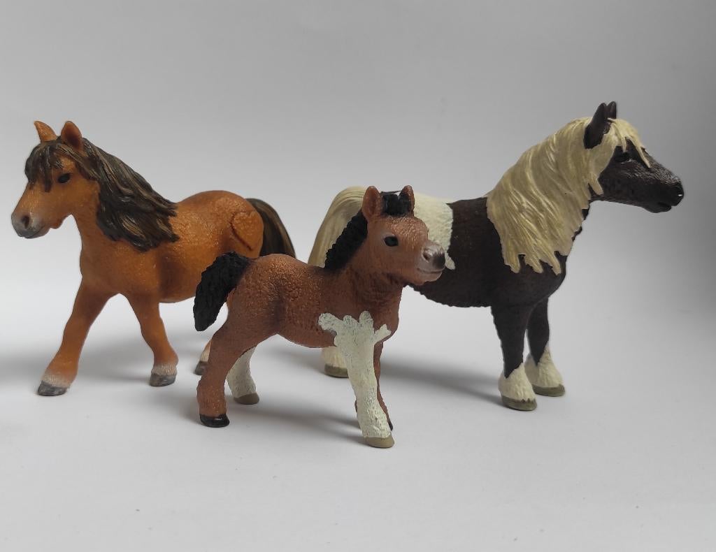 Schleich Shetlanders, Verzenden, Zo goed als nieuw, Paard, Beeldje of Figuurtje