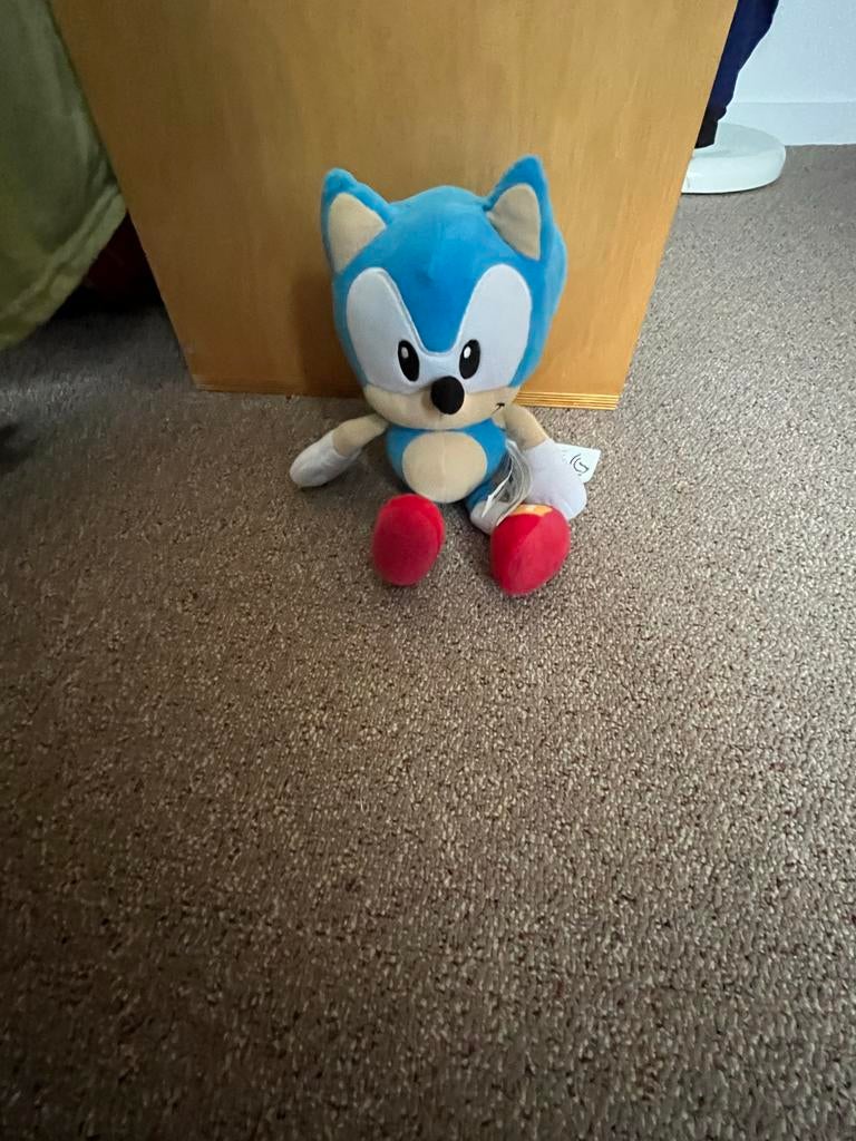 Sonic knuffel, Kinderen en Baby's, Speelgoed | Knuffels en Pluche, Ophalen of Verzenden, Zo goed als nieuw, Overige typen