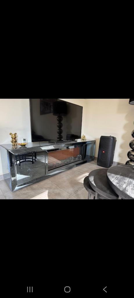 Tv Meubel Sfeerhaard (Nieuwstaat), Ophalen, 200 cm of meer, Eric Kuster Style, Minder dan 100 cm