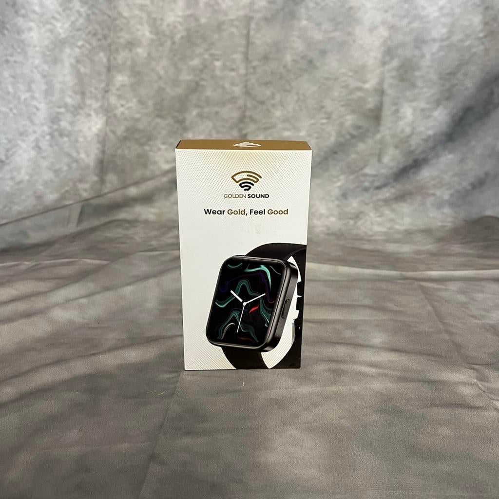 Smartwatch - Smartwatch Dames & Heren - Belfunctie, Sieraden, Tassen en Uiterlijk, Smartwatches, Zwart, Ophalen of Verzenden, Zo goed als nieuw