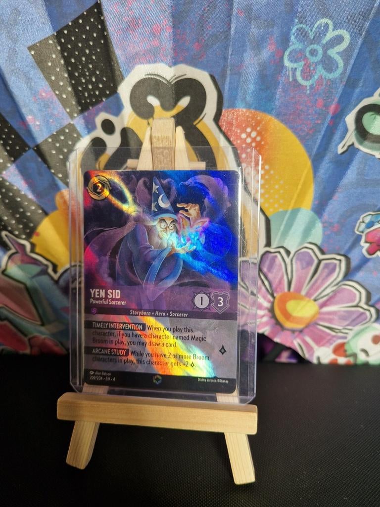 Yen sid powerful sorcerer #209 4URS Enchanted lorcana disney, Ophalen of Verzenden, Nieuw, Losse kaart